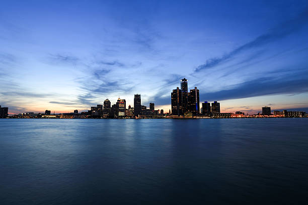 istock Detroit Skyline, Detroit River 526857089