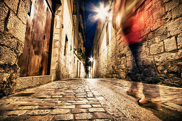 istock Girona at night, Catalonia, Spain 526857535