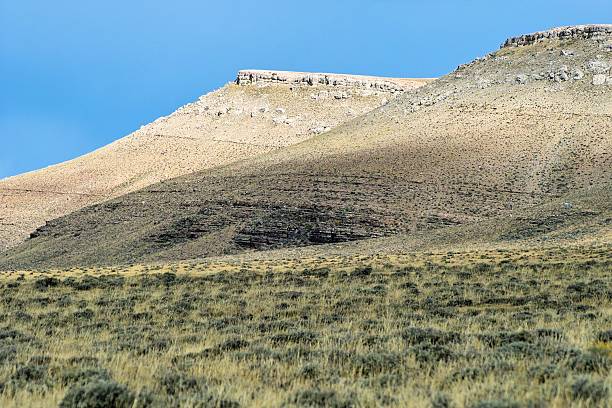 Flat Top Montanhas - fotografia de stock