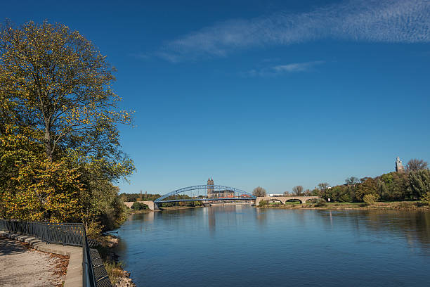 istock Magnificent Cathedral of Magdeburg at river Elbe, Germany 526860859