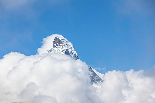 istock Close view of the Matrerhorn over the cloud 526876401