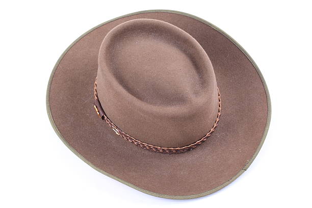 istock Brown Cowboy Hat isolated on white background. 526878949