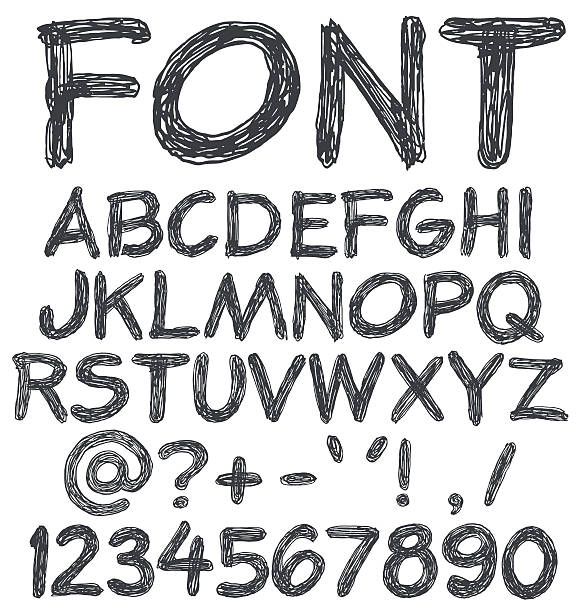 Scruff Let 270+ Scrawl Font Stock Illustrations, Royalty-Free Vector Graphics ...