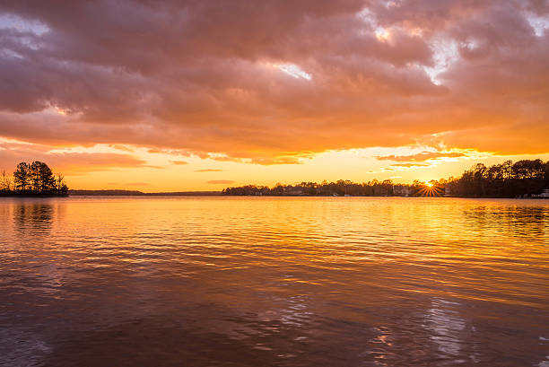 Lake Norman Sunset 2 stock photo
