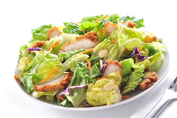 istock Healthy Fresh Garden Salad with Chicken Restaurant 526880825