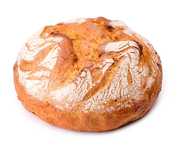istock Large loaf of bread isolated on white 526881273