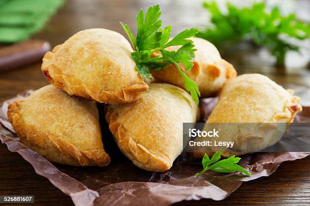 Empanadas Argentine Fried Meat Pies Stock Photo - Download Image Now - Appetizer, Baked, Baked Pastry Item