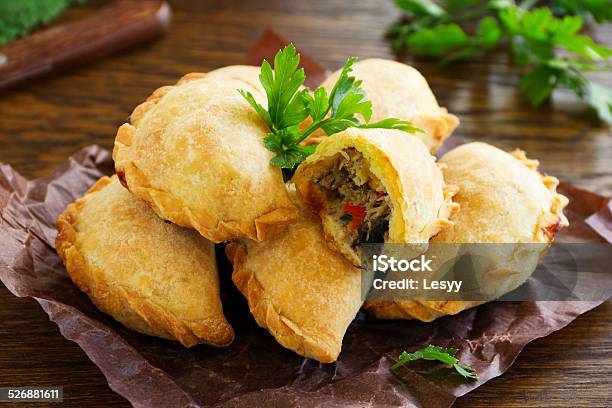 Empanadas Argentine Fried Meat Pies Stock Photo - Download Image Now - Empanada, Appetizer, Baked