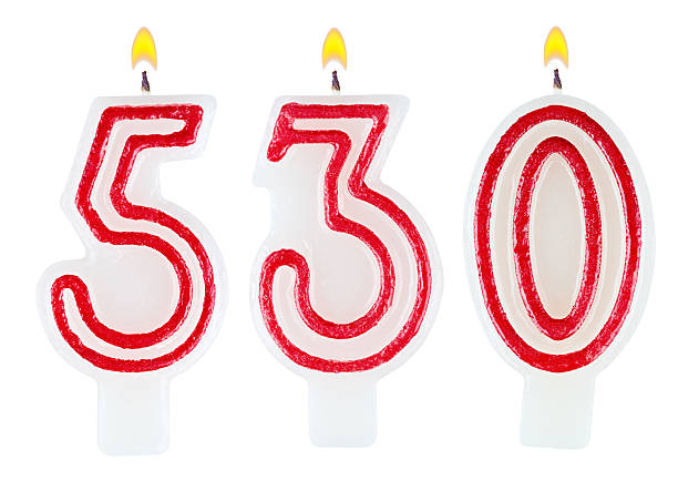 istock candles number five hundred thirty isolated on white background 526882249