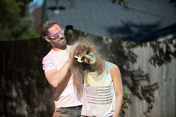Colorants Fight 80+ Couple Paint Fight Stock Photos, Pictures & Royalty-Free Images ...