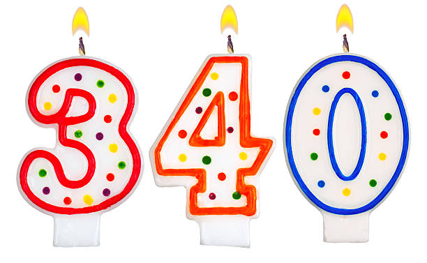 istock candles number three hundred forty isolated on white background 526883547