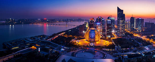 istock Urban cityscape, skyscrape at night 526899025