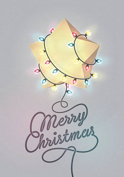 Christmas Greeting Card vector art illustration