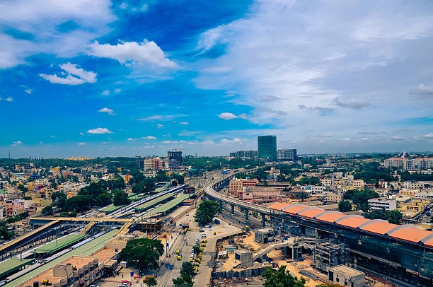 bangalore city scape - bangalore fotografías e imágenes de stock