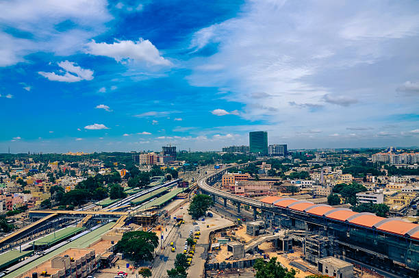 Bangalore city scape stock photo