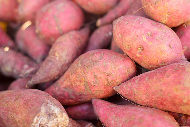 istock Fresh yam at the market 526916391