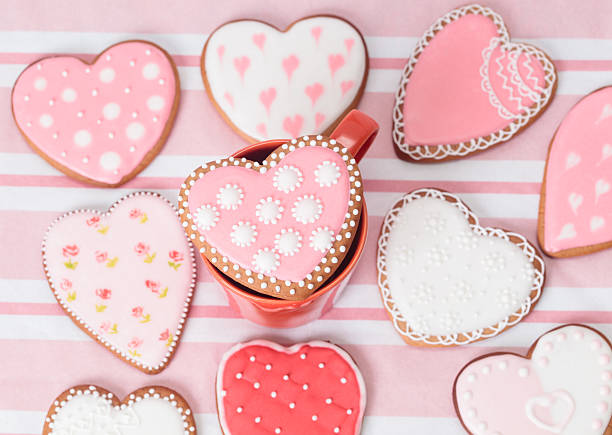 istock heart cookies on pink 526917623