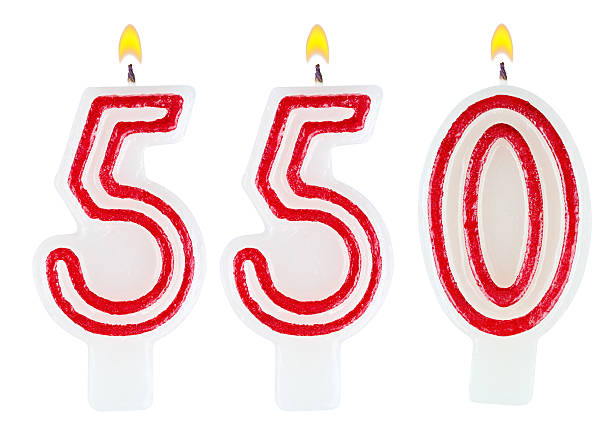 istock candles number five hundred fifty isolated on white background 526917745
