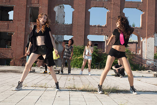 istock Energetic young hip hop street dancer 526920849