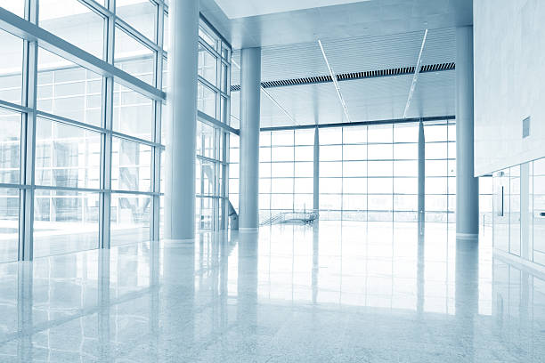 istock modern office building hall interior of urban city 526921233