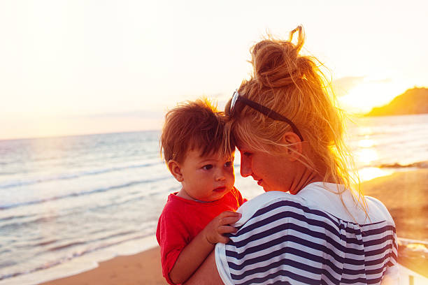 istock Day at the beach with my mommy 526927287
