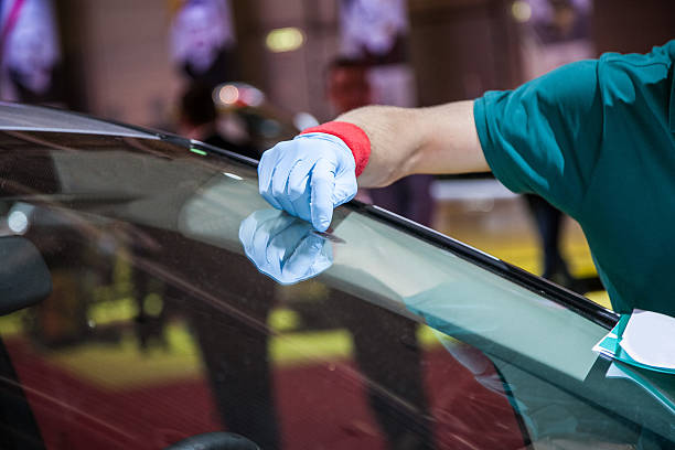 repair car windshield the effective technique to repair car windshield windshield stock pictures, royalty-free photos & images