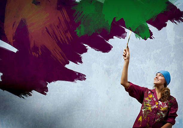 istock Woman with paintbrush 526931193