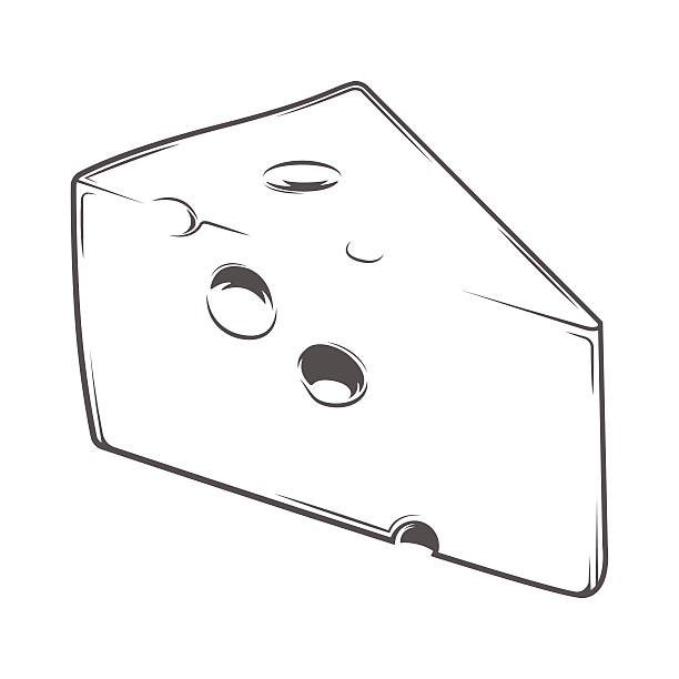 치즈 청크 - cheese swiss cheese portion vector stock illustrations