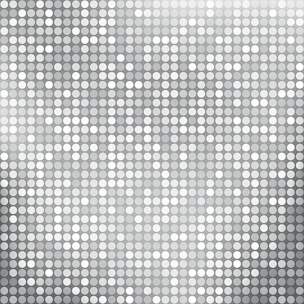 Silver abstract background with dots Stylish silver abstract vector background with tiny shiny silver circles. silver background stock illustrations