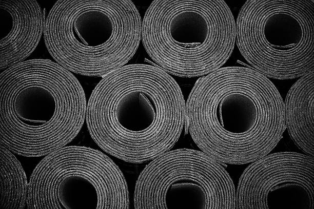 istock rolls of roofing felt 526934897