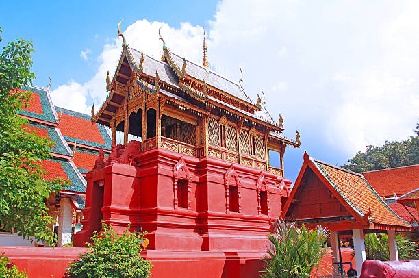 istock Thai Temple art decorated in Buddhist church 526943581