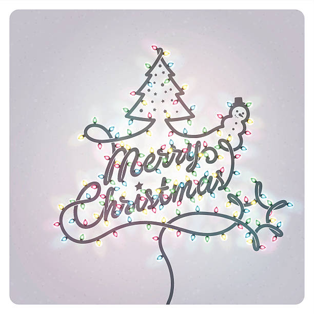 Christmas Greeting Card vector art illustration