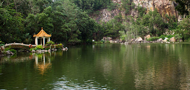 istock Hut in a lake and a mountain in the background. 526943905