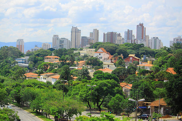 view of one of districts of Sao Paolo, Brazil