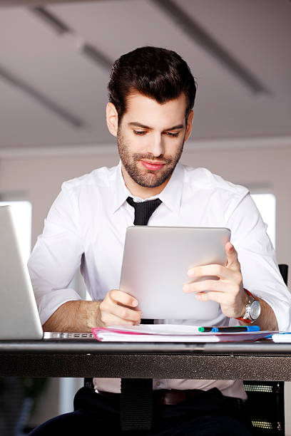 istock Modern businessman portrait 526945235