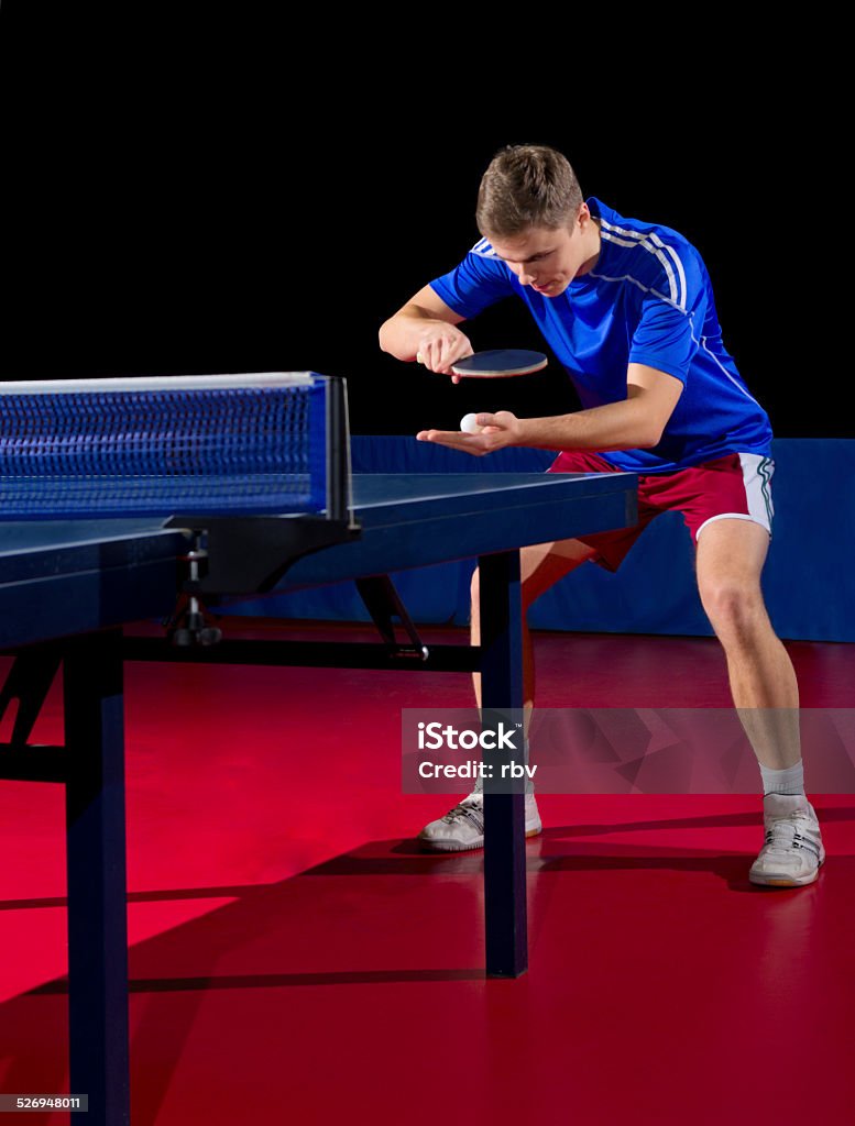 Table tennis player Young table tennis player isolated Activity Stock Photo