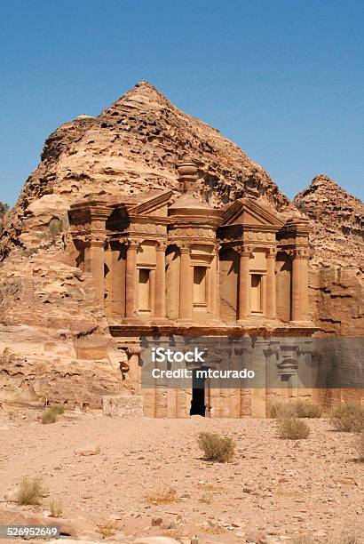 Petra Monastery Jordan Stock Photo - Download Image Now - Jordan - Middle East, Petra - Jordan, Al Deir Temple