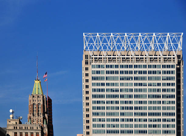 istock Baltimore, MD, USA: two generations of skyscrapers 526953847