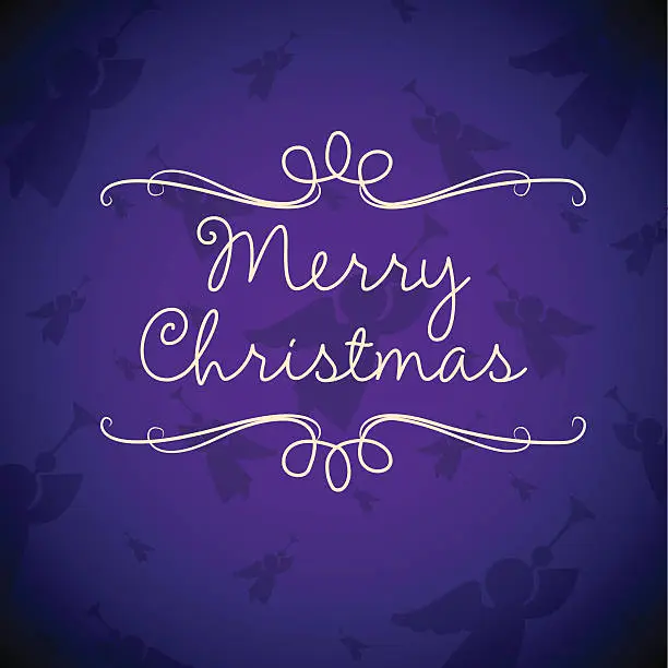 Vector illustration of Merry Christmas card in vector format.