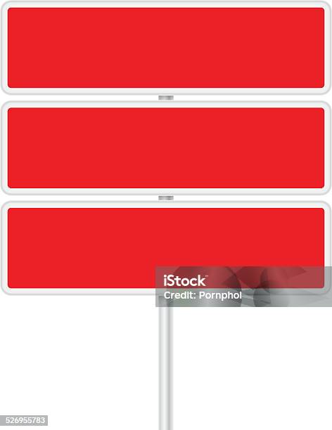 Vector Set Of Signpost Stock Illustration - Download Image Now - Billboard, Billboard Posting, Blank