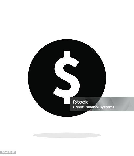 Coin With Dollar Sign Simple Icon On White Background Stock Illustration - Download Image Now