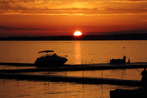 istock Golden sunset in Gelendzhik. 526957489
