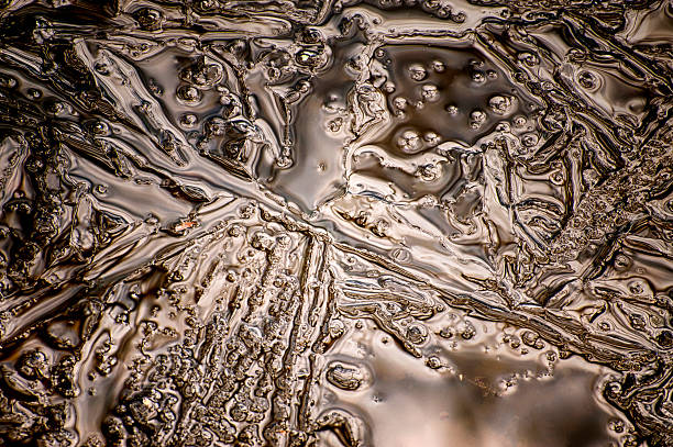 istock Closeup of Ice formed on a pond 526960209