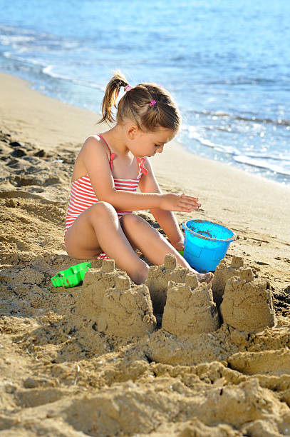 istock Toddler girl at beach 526974441