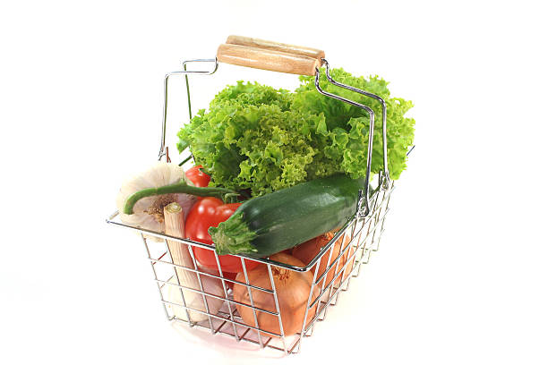 istock Vegetable mix in the Shopping cart 526975479