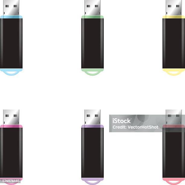Placa Usb Vector Vector Usb Flash Drive Isolated Set Stock Illustration - Download Image ...