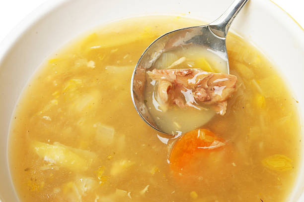 istock Closeup of chicken soup 526977943