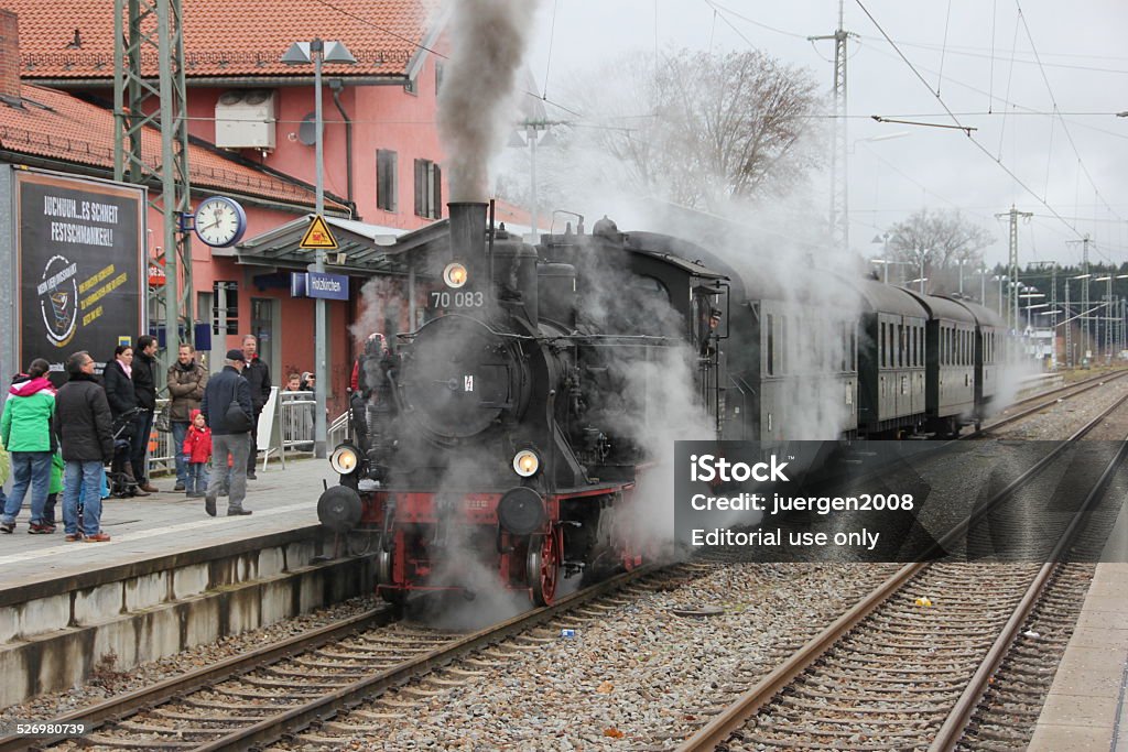 Alte Dampflokomotive - Lizenzfrei Zug mit Dampflokomotive Stock-Foto