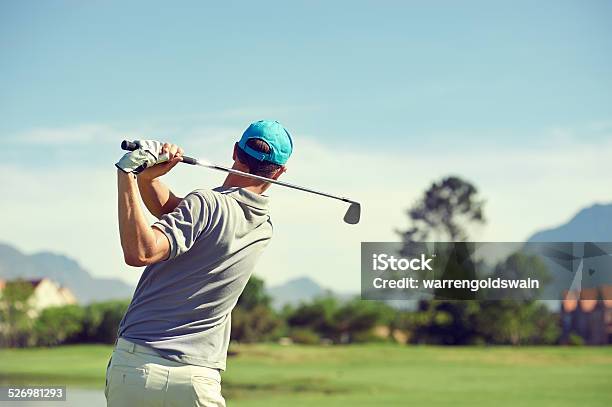 Golf Schuss Mann Stockfoto und mehr Bilder von Golf - Golf, Golfspieler, Golfschwung