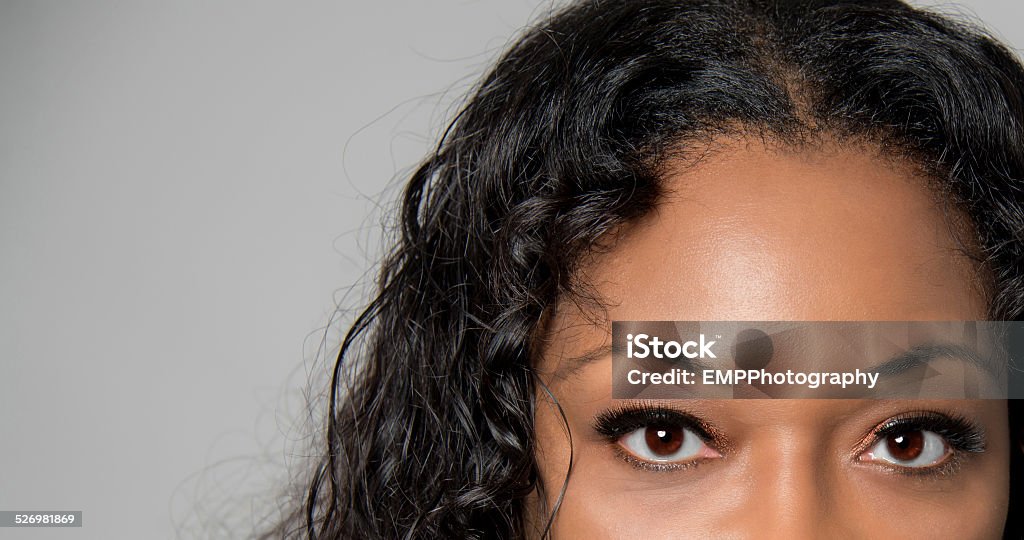 Eyes of an African American Woman Adult Stock Photo